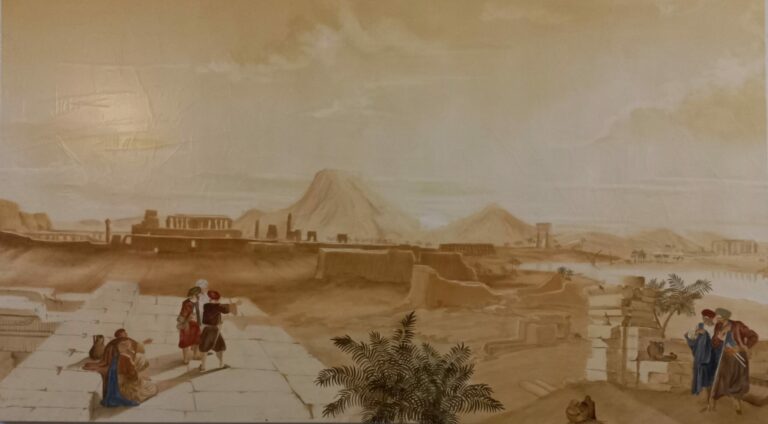 Panoramique. Inspiré d'un paysage d'Egypte de David Roberts.